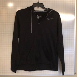 Black Nike full zip Therma-Fit hoodie
